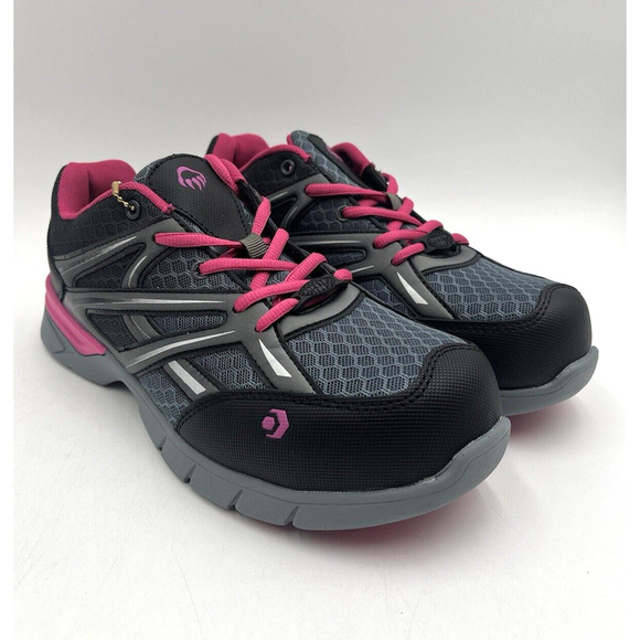 NEW Wolverine JETSTREAM Women's Work Shoe Grey Pink US Size 9.5M NIB - Picture 1 of 11